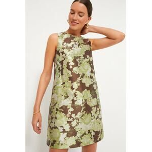 Tuckernuck Green and Brown Floral Mini Dress NWT